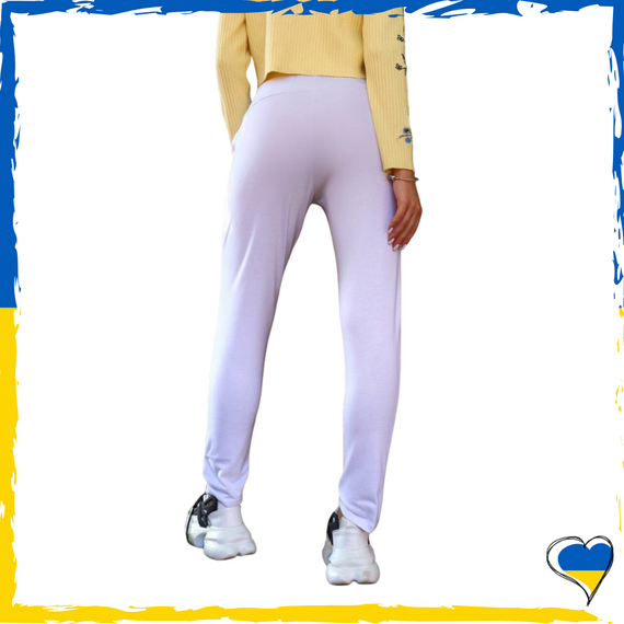 Штани жіночі трикотажні. Штани жіночі білі. 34, 36, 38 | Зображення 2