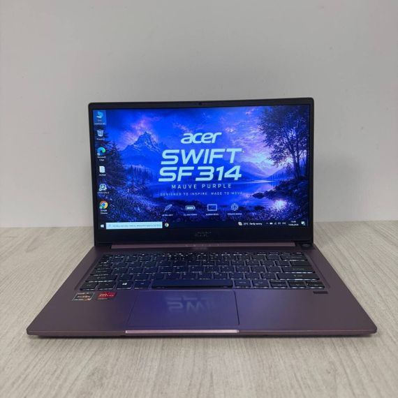 Ультрабук Acer Swift 3 SF314-42 Mauve Purple / 14" (1920x1080) IPS / AMD Ryzen 5 4500U (6 ядер по 2.3 - 4.0 GHz) / 8 GB DDR4 / 256 GB SSD / AMD Radeon RX Vega 6 Graphics / WebCam б/в | Зображення 1