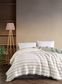 Муслінове покривало Moss Exclusive Muslin 230 х 250 см. Yesil