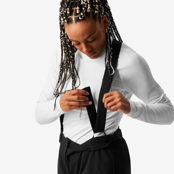 Штани жіночі 100 для сноубордингу і лижного спорту чорні - EU40 UA46 | Зображення 4