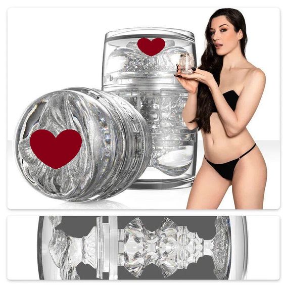 Двосторонній мастурбатор Fleshlight Quickshot Stoya, компактний, наскрізний, зі зліпка вульви та ануса порнозірки Sex Aura