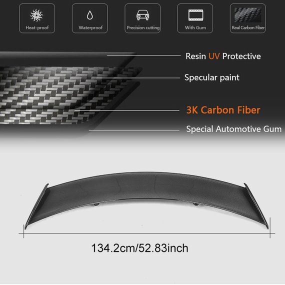 Спойлер (2013-2019, Карбон) для Jaguar F-Type рр | Зображення 5