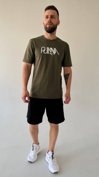 Футболка Puma колір хакі | Зображення 1