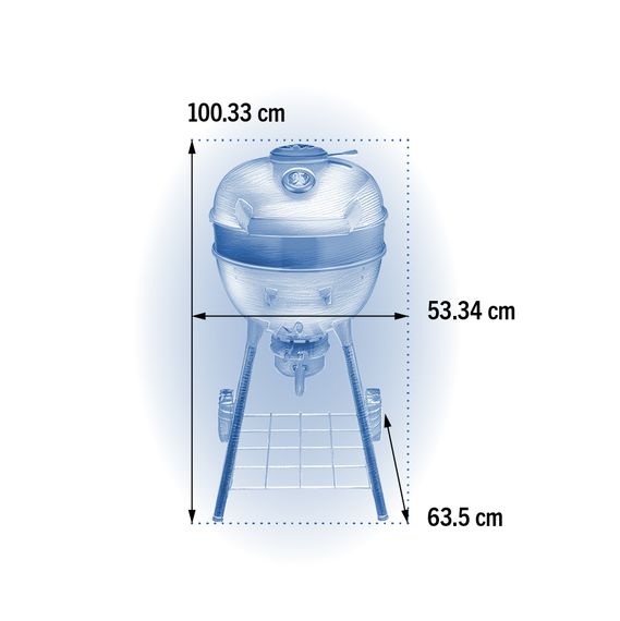 Вугільний гриль 47 см Napoleon PRO Kettle, PRO18K-LEG-3 Код: 012117 | Зображення 5