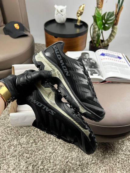 Мужские кроссовки Salomon XT-4 Carbon Black Grey Silver весна / літо / осінь A3633 | Зображення 5