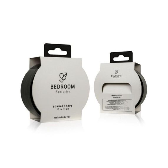 Скотч для бондажу Bedroom Fantasies: Bondage Tape 10 m, чорний | Зображення 5