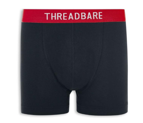 Набір чоловічих анатомічних трусів боксерів Threadbare Black Hipster  Boxers 3 шт в наборі | Зображення 1