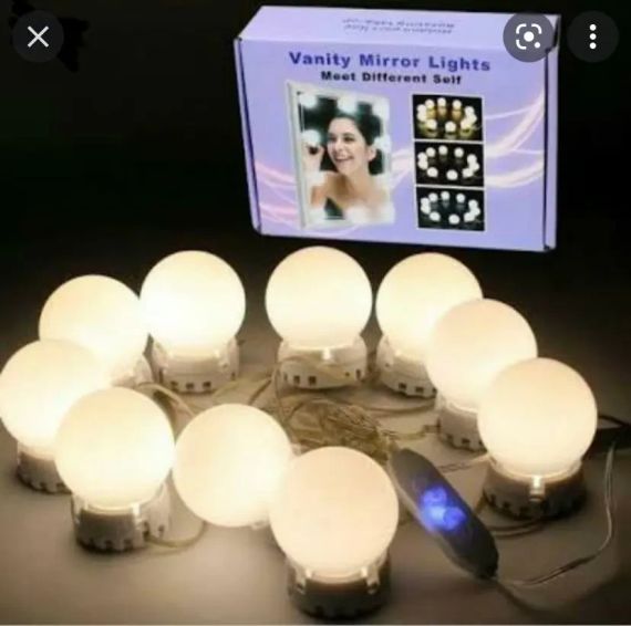 LED лампочки 10 шт для дзеркала 3 режими Mirror lights-meet different живлення USB | Зображення 4