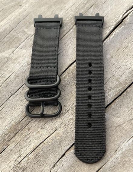 Нейлоновый ремешок Primo Traveller для часов Xiaomi Amazfit T-Rex 2 (A2170) - Black | Зображення 2