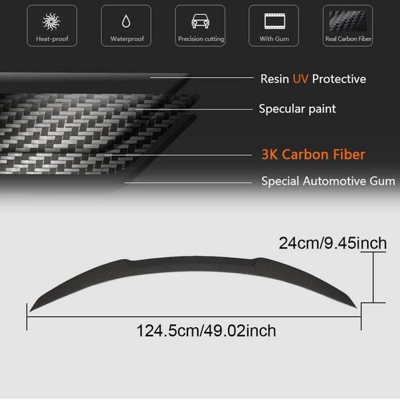Спойлер M4-Style (для F06/F13, Карбон) для BMW 6 F12/F13/F06 2011-2018 рр | Зображення 5