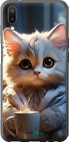 Чохол на Meizu E3 Білий кіт "5646u-1518-2448"