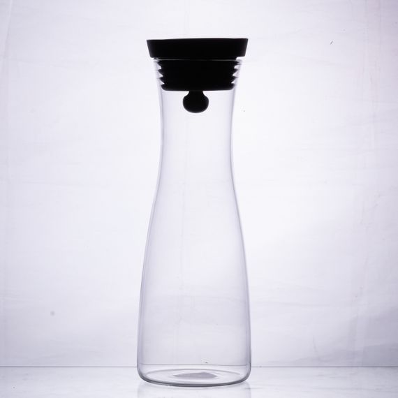 Скляний графін із кришкою 1.5 (л) для води, соку, лимонаду HP-19-44 | Зображення 4