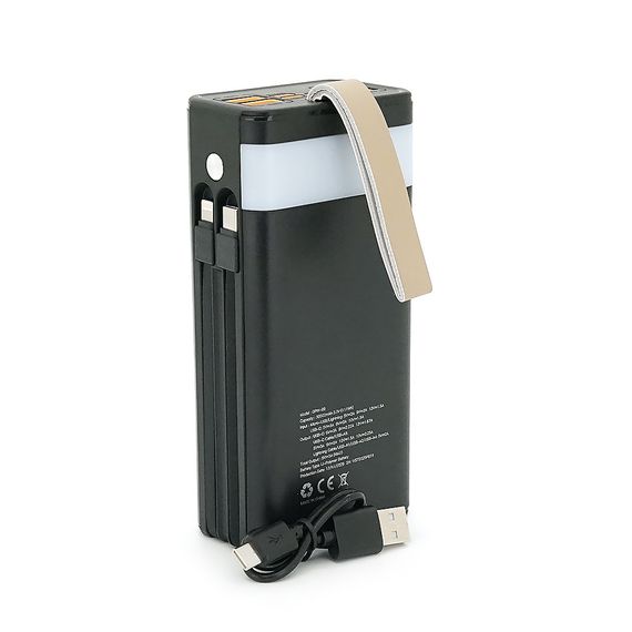 Powerbank 7GO GPW-09 30000mAh, Solar, 22.5W, LCD Display, Выходы: 2xUSB Type-C | Зображення 3