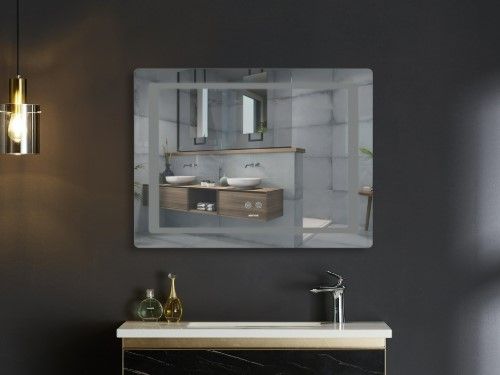 Дзеркало Mixxus STYLE MR13-70x50-REVERSE з LED Touch, Anti-fog, димером, регулюванням яскравості (MI6665) | Зображення 2