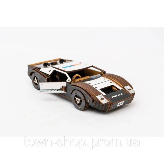 Деревянный 3D конструктор Fast car Gt Puz-26916, 164 детали | Зображення 1