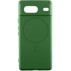 Чохол Silicone Cover Lakshmi Full Camera (AA) with Magnetic Fit для Google Pixel 7 Зелений / Dark green