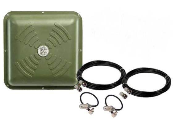 Антенний 4G MIMO комплект 3G/4G LTE антена Energy MIMO 2x15 dBi + кабель + перехідники (2016267362)