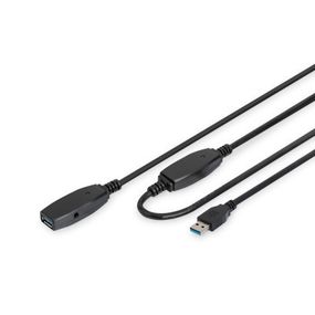 Дата кабель USB 3.0 AM/AF 25.0m Active Digitus (DA-73107)