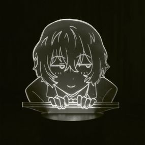 Акриловый светильник-ночник Осаму Дазай белый tty-n000440