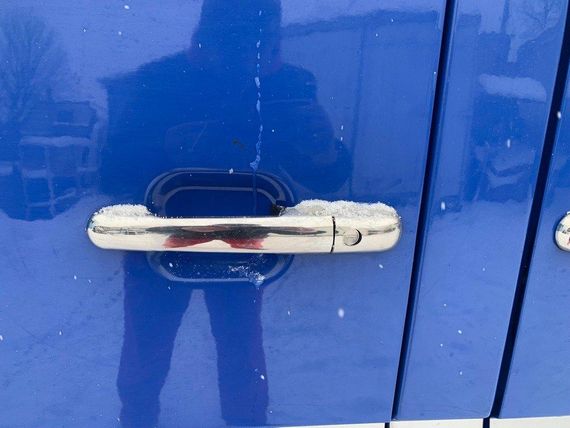 Накладки на ручки (нержавіюча сталь) 3 штуки. OmsaLine - Італійська нержавійка для Mercedes Vito W638 1996-2003 років. | Зображення 7