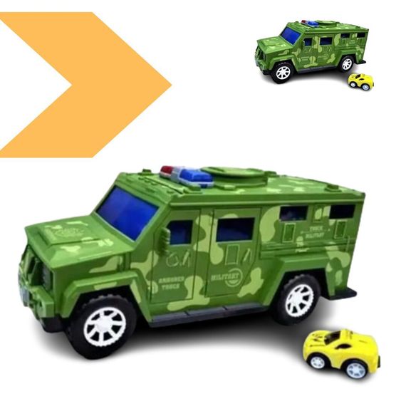 Сейф-скарбничка у вигляді військової машини Hummer YJ847 з функцією автоматичного купюроприймача та кодовим замком від XPRO (41207-15885_286) | Зображення 1
