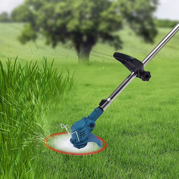 Бездротова газонокосарка Lawn mower 48В 2000 мАг · Садовий акумуляторний триммер для трави з 2 акумуляторами | Зображення 4