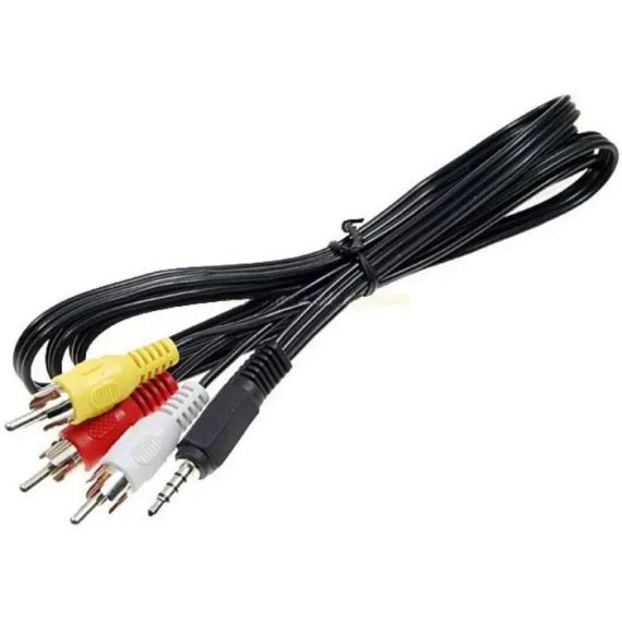 Кабель аудіо 3.5 jack-3RCA 3 м (пакет) | Зображення 1