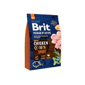 Корм Brit Premium Dog Sport сухий з куркою для дорослих їздових, робочих та мисливських собак 3 кг