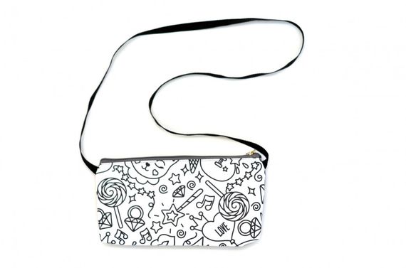 Сумка розмальовка  4Profi "Caticorn" сіро-біла 23761