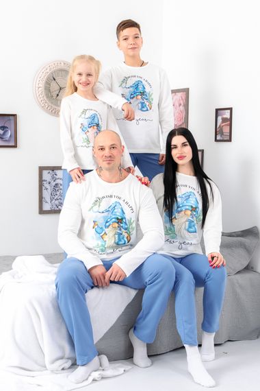 Піжама чоловіча "Family look" Носи своє 46 Білий (p-12640-141779) | Зображення 2