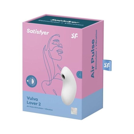 Вакуумний вібратор Satisfyer Vulva Lover 2, Білий | Зображення 4