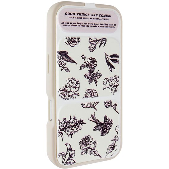 Чохол TPU Panel Stand для Apple iPhone 16 Pro (6.3") Floral Sketch