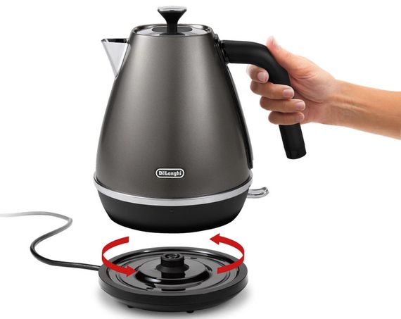 Электрочайник DeLonghi KBIN-2001-TB 1,7 л серый | Зображення 1