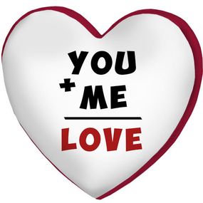 Подушка серце 3D You and me Love 40х40х7,5 см (3DPS_15L021_KR)