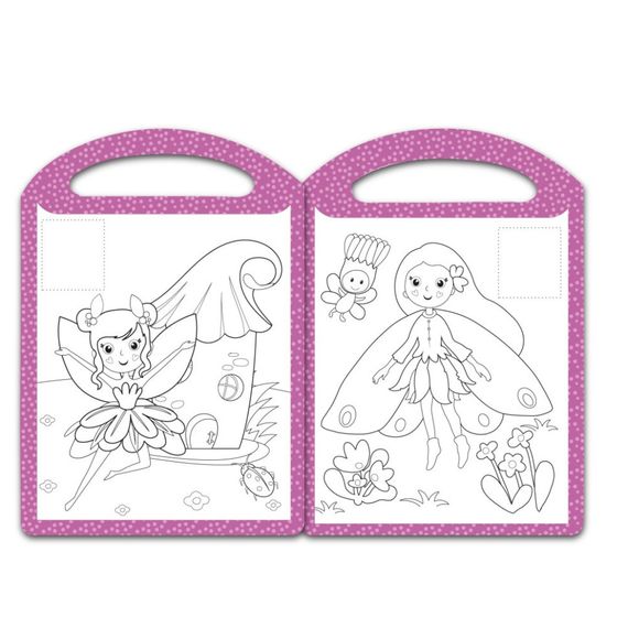 Дитяча розмальовка "Принцеси та феї" РМ-68-04, 16 наліпок | Зображення 1