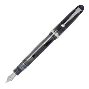 Перьевая ручка Pilot Custom 74 Полупрозрачная черная с золотым пером, среднее (M)