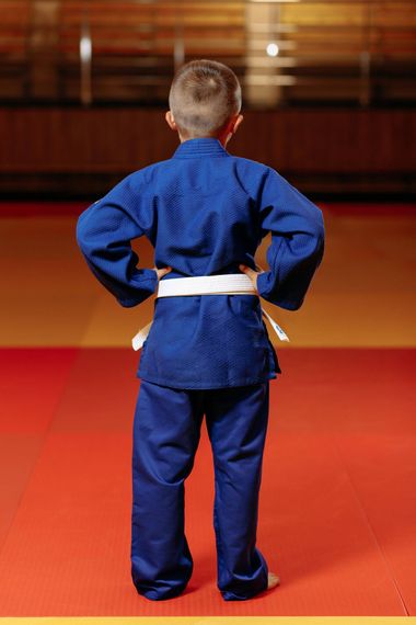 Кімоно для дзюдо синє, TM "Kintayo" Yuko, 150 зріст, щільність 450 гр/м.кв. | Зображення 4