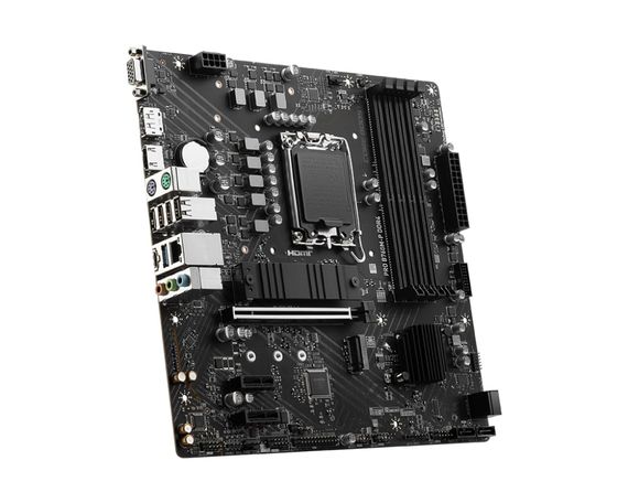 Материнcька плата MSI PRO B760M-P DDR4 s1700 B760 4xDDR4 M.2 HDMI DP D-Sub mATX 911-7E02-027 | Зображення 1