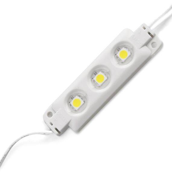 Светодиодный модуль 12V 0.7W SMD 5050 CW IP65 (BY-014/3)