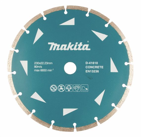 Диск алмазный по бетону 230 х 22.23 мм Makita D-41610