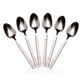 Набор столовых ложек 6 штук из нержавеющей стали 21 (см) Серебро HP-8-33