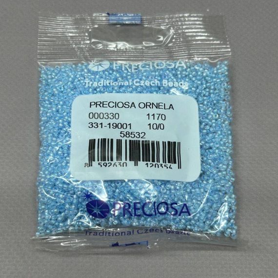 Бисер чешский Preciosa 10/0, цвет 58562 - 50 г | Зображення 1
