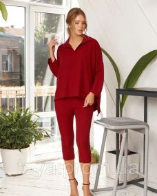 Костюм колір бордовий розмір XXL FI_003459