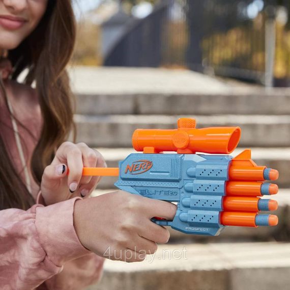 Бластер Nerf Elite 2.0 Prospect QS-4 Нерф Еліт Проспект, компактний бластер із вбудованим прицілом | Зображення 5