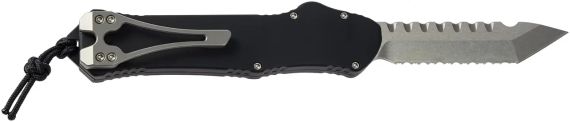 Ніж Heretic Hydra Tanto Stonewash Serrated Black | Зображення 1