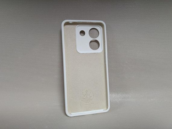 Чохол для Poco M7 Pro / Поко М7 Про, Lakshmi, з логотипом, м'який, протиударний, софт тач, білий | Зображення 1