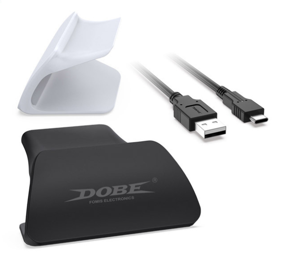 Подставка - держатель  XPRO DOBE BLACK  для игровой консоли Sony PS5, вертикальная с USB-кабелем. | Зображення 1