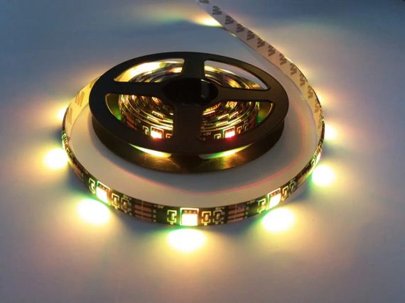 Стрічка світлодіодна RGB 5050 2м з пультом для підсвічування телевізора, монітора, меблів від USB | Зображення 9