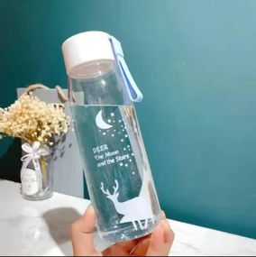Компактна пляшка для води 560 мл. Блакитна