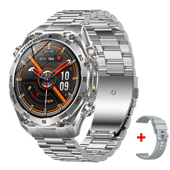 Smart Flash Steel Silver, 2 ремешка